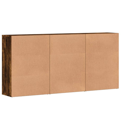 vidaXL Sideboards 3 pcs Smoked Oak 60x31x84 cm Engineered Wood 6