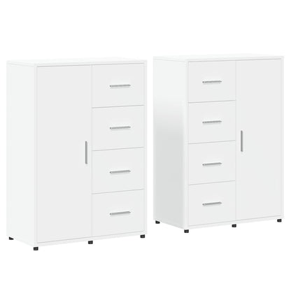 Sideboards 2 pcs 60x31x84 cm Engineered Wood White