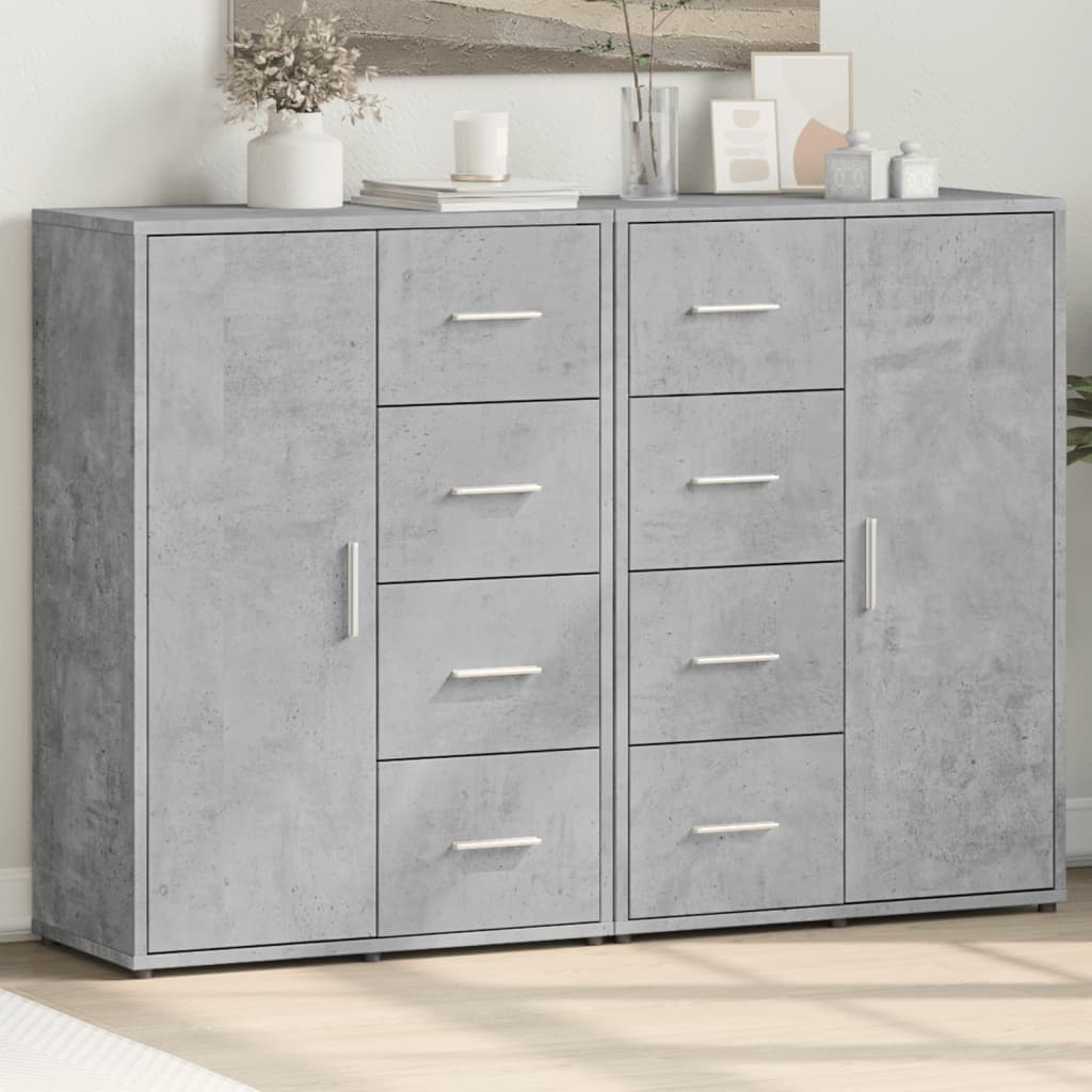 vidaXL Sideboards 2 pcs 60x31x84 cm Engineered Wood
