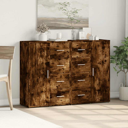 Sideboards 2 pcs 60x31x84 cm Engineered Wood Smoked oak