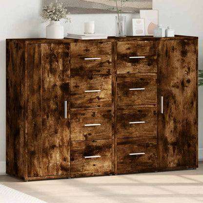 Sideboards 2 pcs 60x31x84 cm Engineered Wood Smoked oak