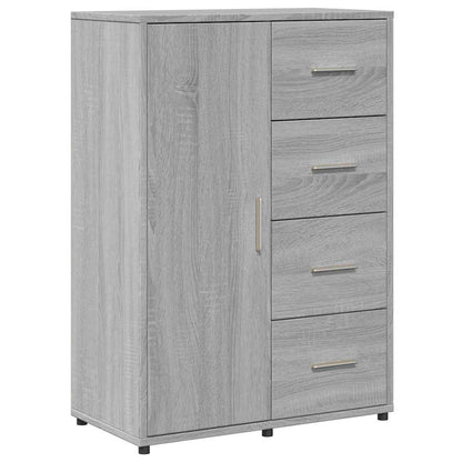 vidaXL Sideboards 2 pcs Grey Sonoma 60x31x84 cm Engineered Wood 4