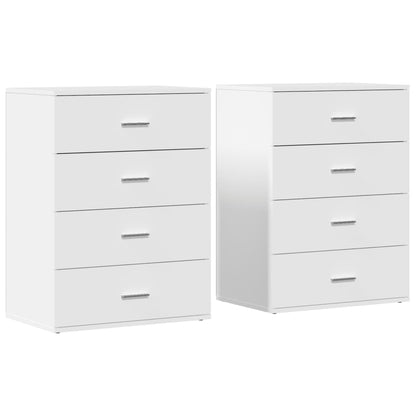 vidaXL Sideboards 2 pcs White 60x39x80 cm Engineered Wood 2