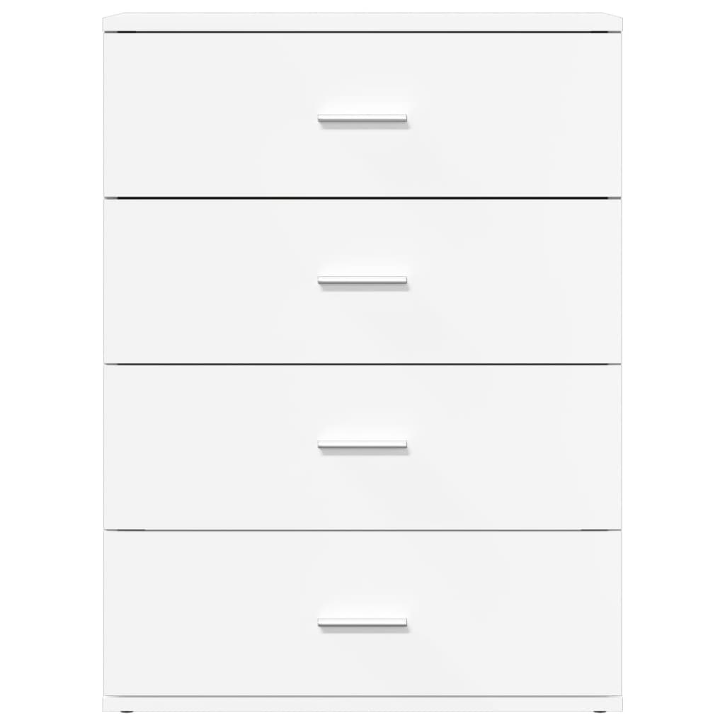 vidaXL Sideboards 2 pcs White 60x39x80 cm Engineered Wood 5