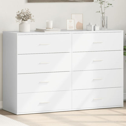 vidaXL Sideboards 2 pcs White 60x39x80 cm Engineered Wood 1