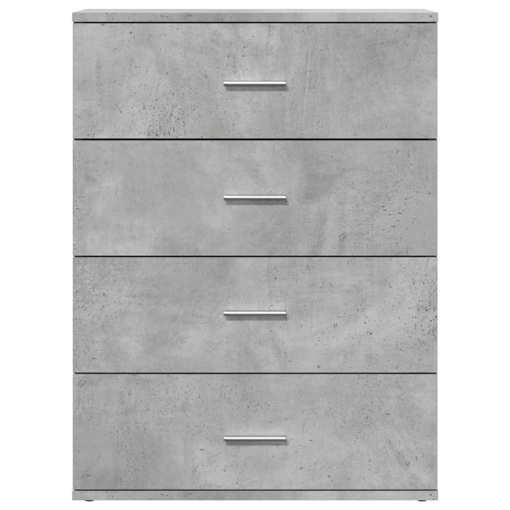 vidaXL Sideboards 2 pcs Concrete Grey 60x39x80 cm Engineered Wood 5