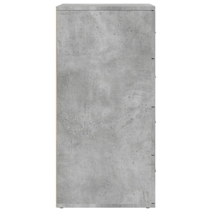 vidaXL Sideboards 2 pcs Concrete Grey 60x39x80 cm Engineered Wood 6