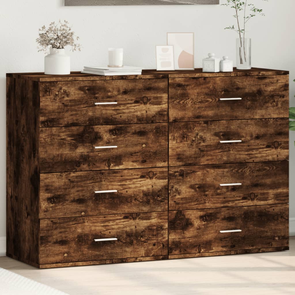 vidaXL Sideboards 2 pcs 60x39x80 cm Engineered Wood