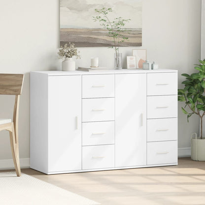 vidaXL Sideboards 2 pcs White 59x39x80 cm Engineered Wood 3