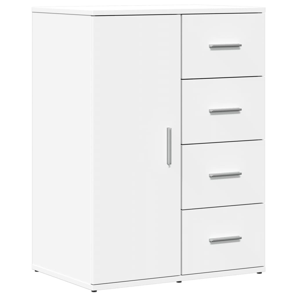 vidaXL Sideboards 2 pcs White 59x39x80 cm Engineered Wood 4