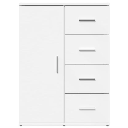 vidaXL Sideboards 2 pcs White 59x39x80 cm Engineered Wood 5