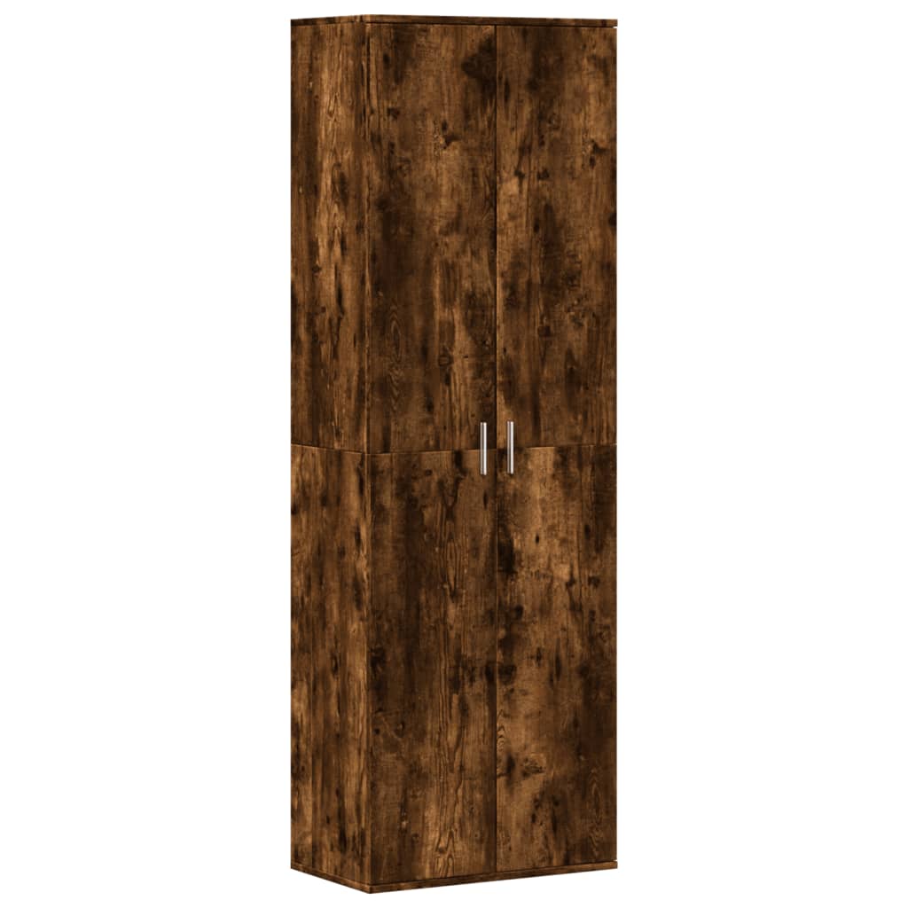 vidaXL Highboard Smoked Oak 60x35x180 cm Engineered Wood 2