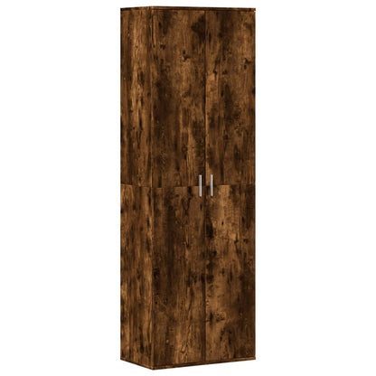 vidaXL Highboard Smoked Oak 60x35x180 cm Engineered Wood 2