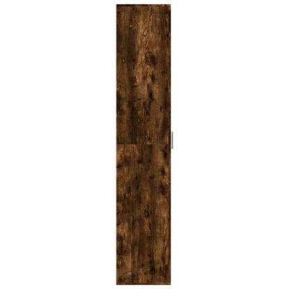 vidaXL Highboard Smoked Oak 60x35x180 cm Engineered Wood 4