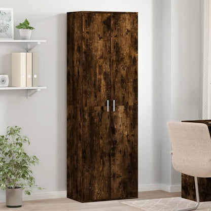 vidaXL Highboard Smoked Oak 60x35x180 cm Engineered Wood 1