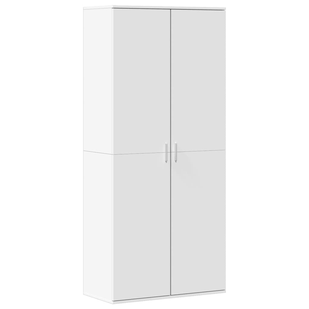 Shoe Cabinet 80x39x178 cm Engineered Wood White