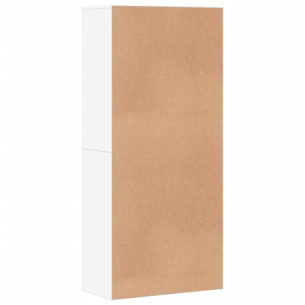 vidaXL Shoe Cabinet White 80x39x178 cm Engineered Wood 4