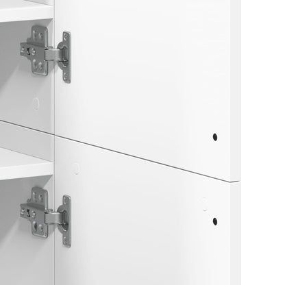 vidaXL Shoe Cabinet White 80x39x178 cm Engineered Wood 6