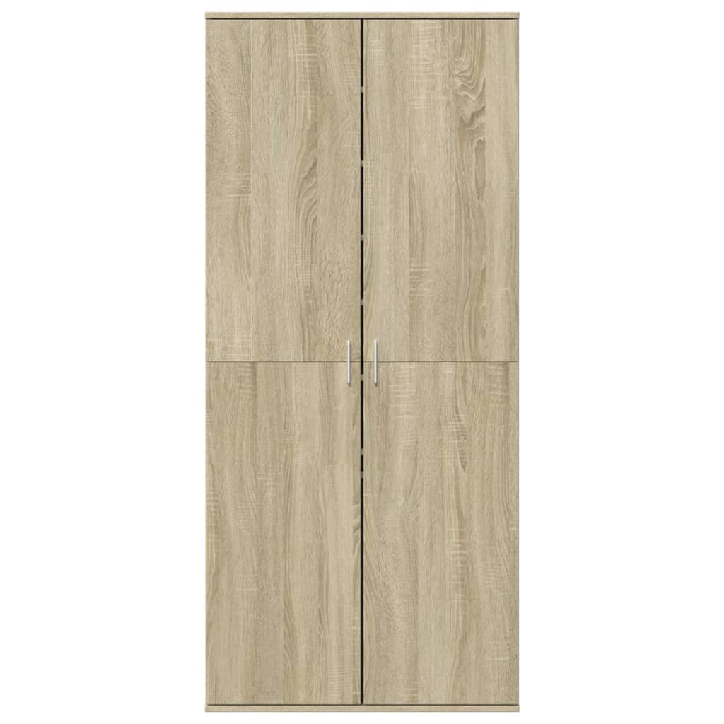 Shoe Cabinet 80x39x178 cm Engineered Wood Sonoma oak