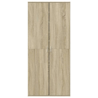 Shoe Cabinet 80x39x178 cm Engineered Wood Sonoma oak