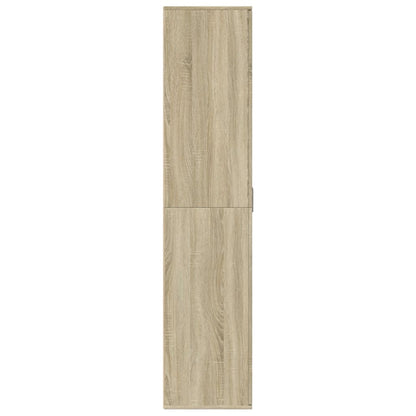 vidaXL Shoe Cabinet Sonoma Oak 80x39x178 cm Engineered Wood 4