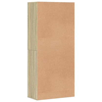 vidaXL Shoe Cabinet Sonoma Oak 80x39x178 cm Engineered Wood 5