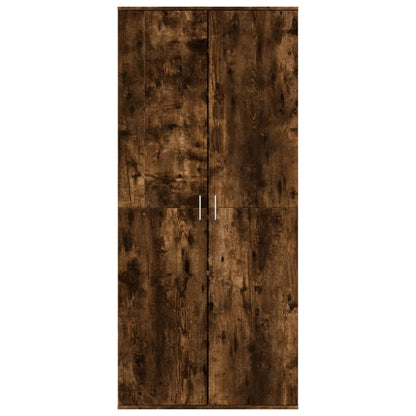 Shoe Cabinet 80x39x178 cm Engineered Wood Smoked oak
