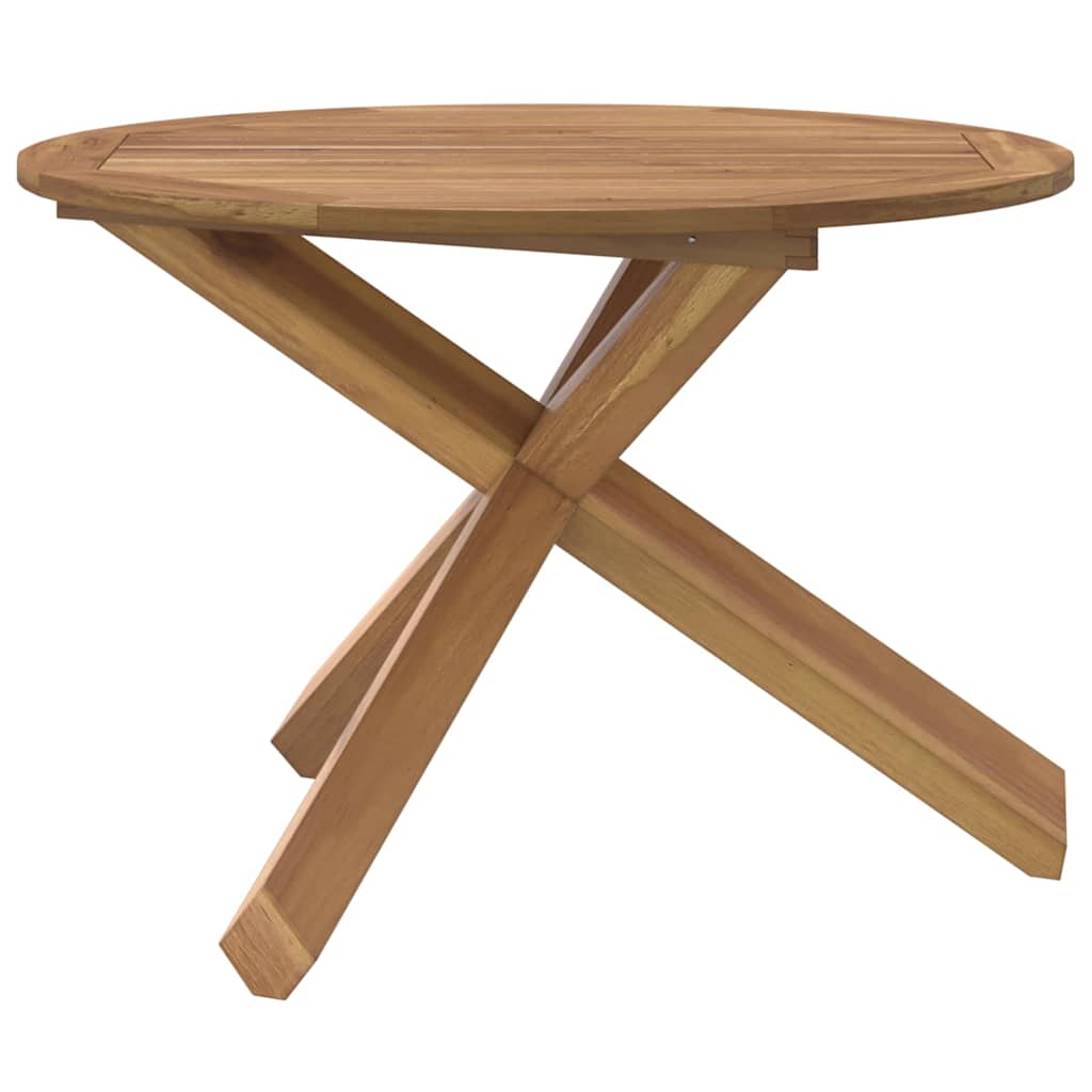 vidaXL Garden Table Ø109x74 cm Solid Wood Teak 5