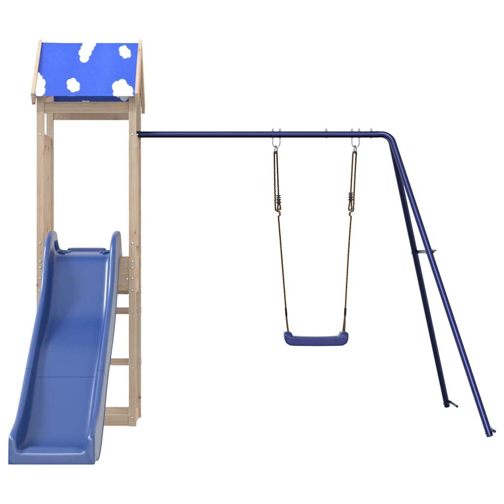 vidaXL Outdoor Playset Solid Wood Pine 3