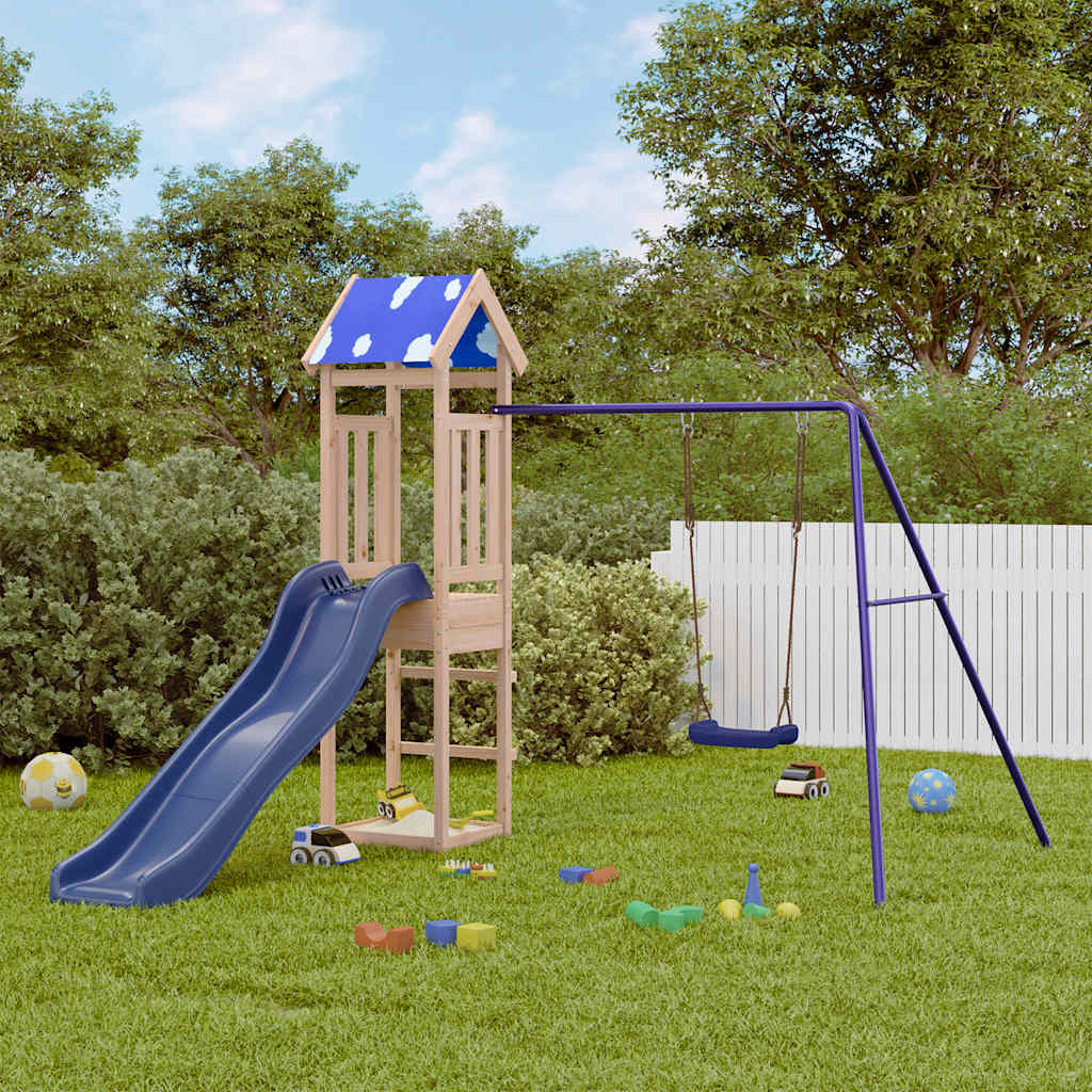 vidaXL Outdoor Playset Solid Wood Pine 1