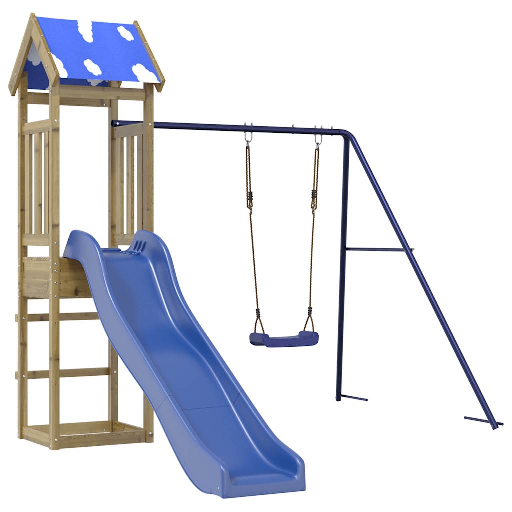 Outdoor Playset Solid Wood Pine Solid impregnated wood