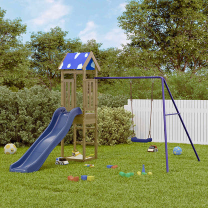 Outdoor Playset Solid Wood Pine Solid impregnated wood