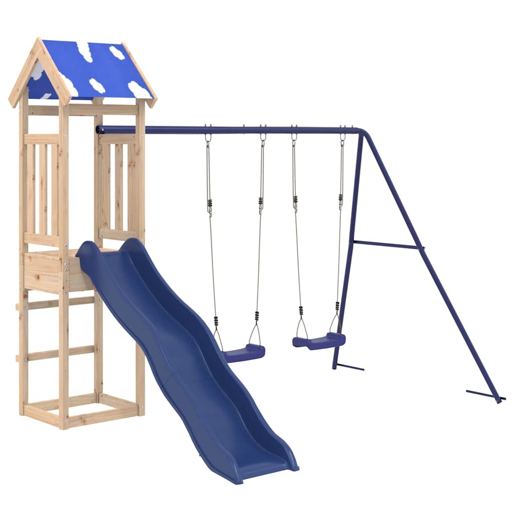 vidaXL Outdoor Playset Solid Wood Pine 2
