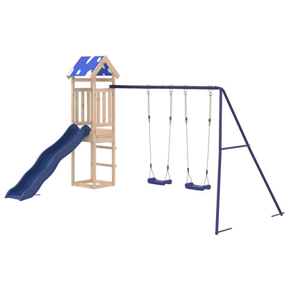 vidaXL Outdoor Playset Solid Wood Pine 3