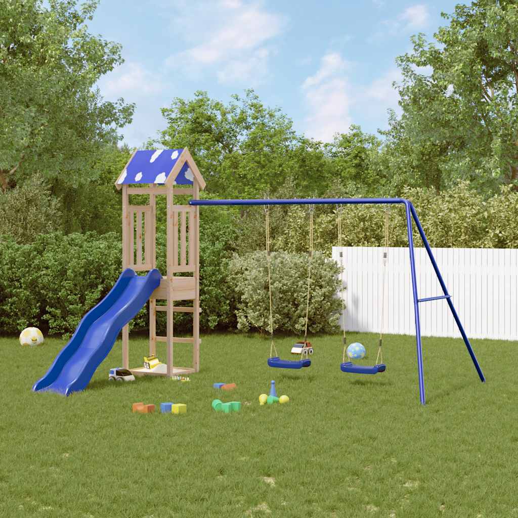 vidaXL Outdoor Playset Solid Wood Pine 1