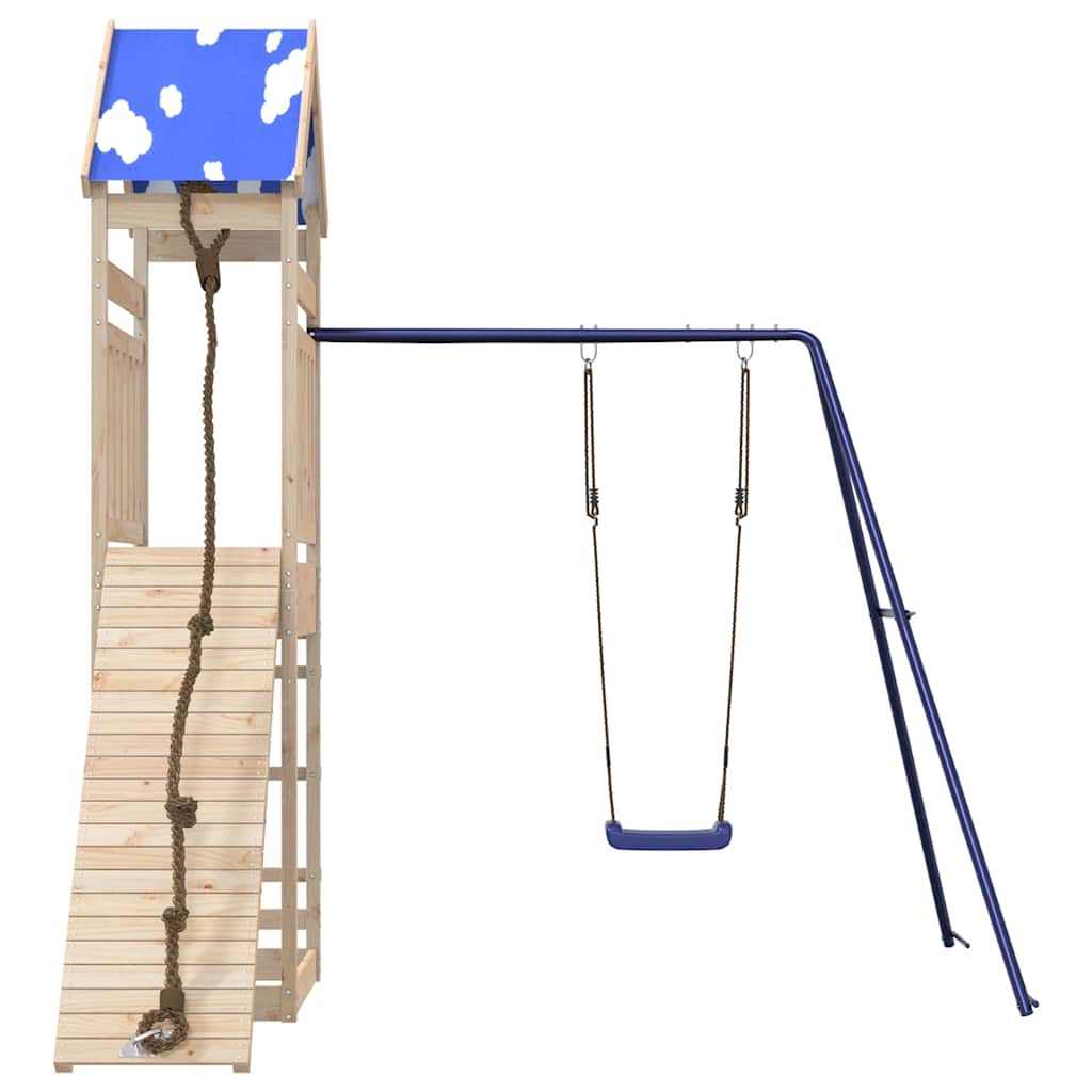 vidaXL Outdoor Playset Solid Wood Pine 3