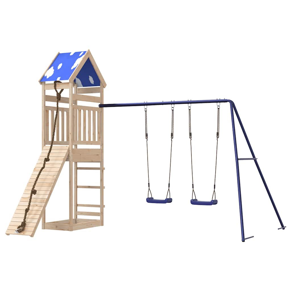 vidaXL Outdoor Playset Solid Wood Pine 4