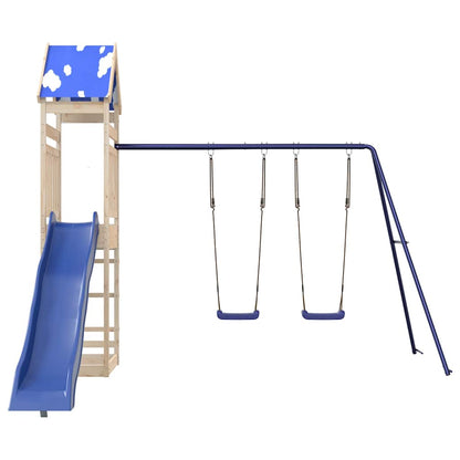 vidaXL Outdoor Playset Solid Wood Pine 3