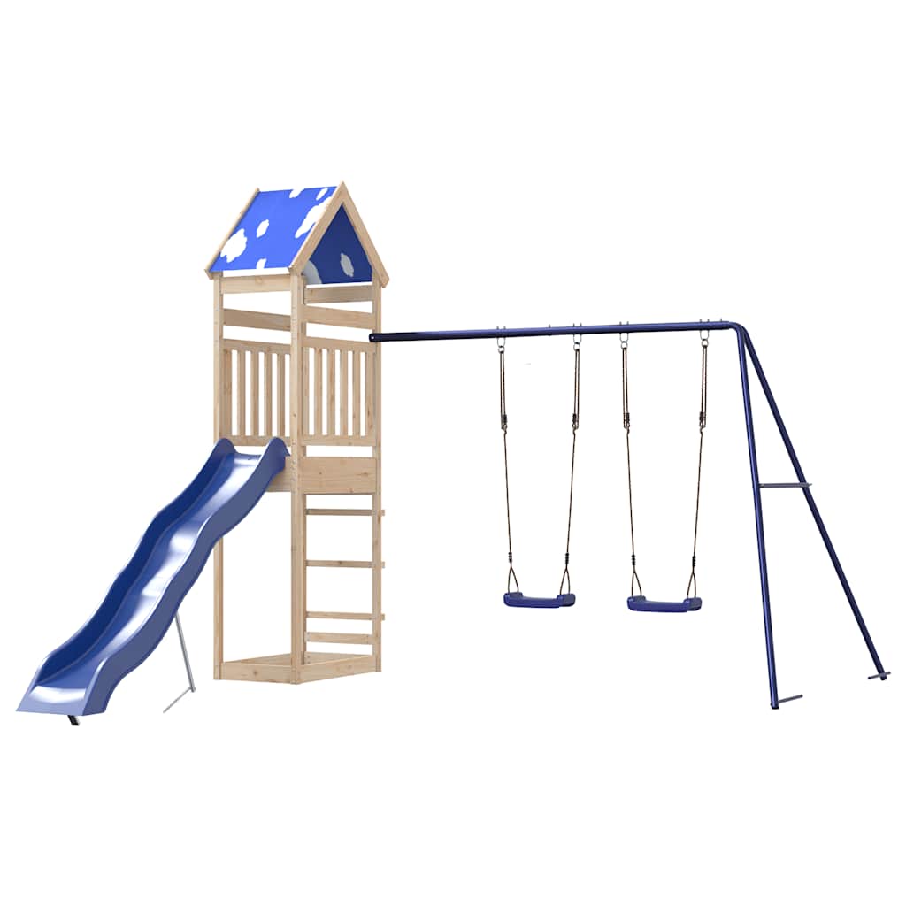 vidaXL Outdoor Playset Solid Wood Pine 4
