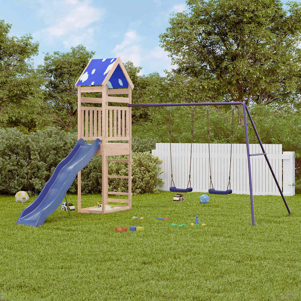 vidaXL Outdoor Playset Solid Wood Pine 1