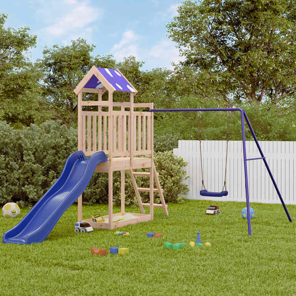 vidaXL Outdoor Playset Solid Wood Pine 1