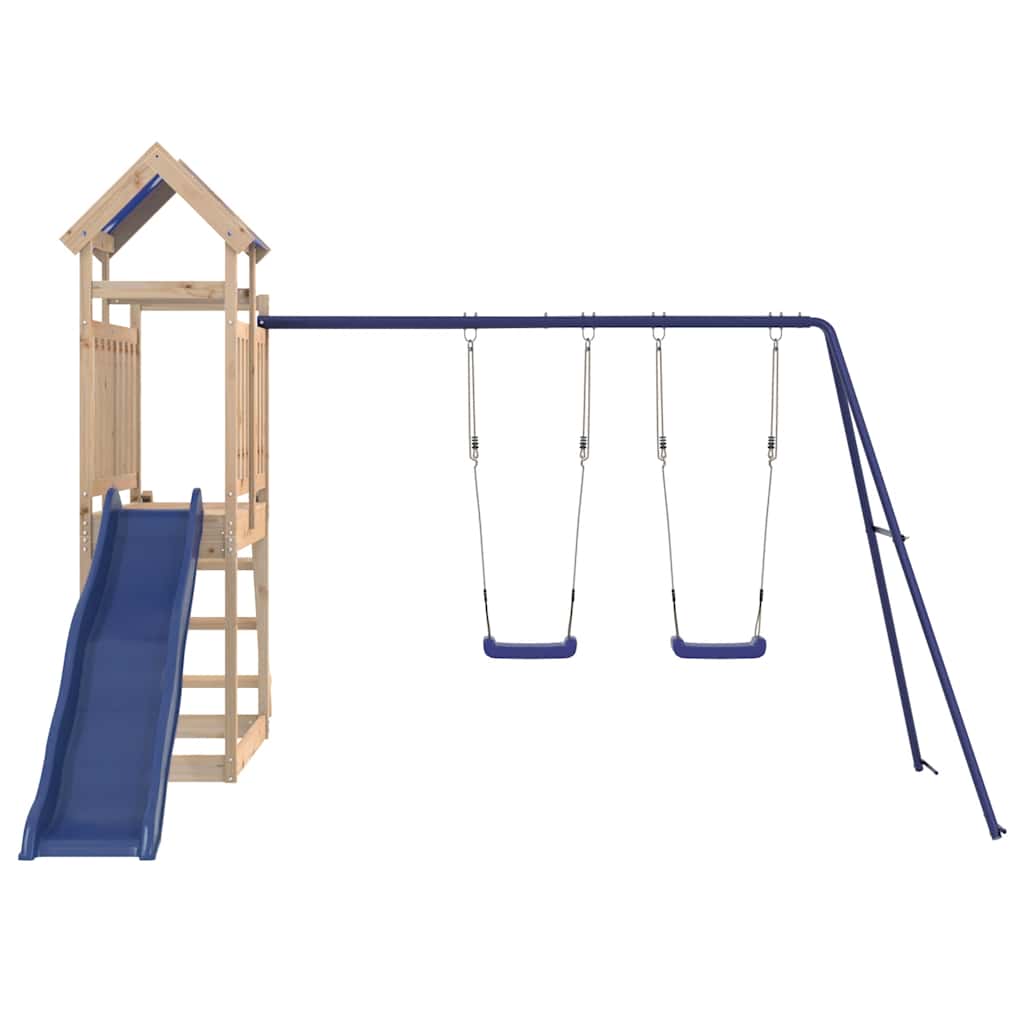vidaXL Outdoor Playset Solid Wood Pine 4