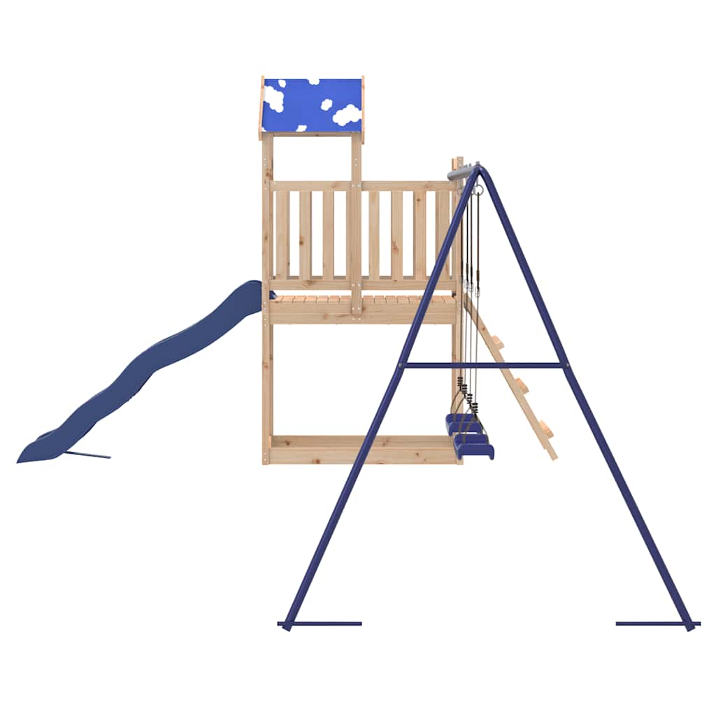 vidaXL Outdoor Playset Solid Wood Pine 6
