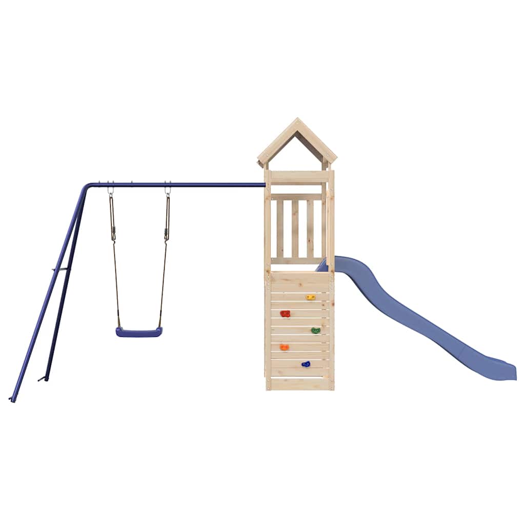 vidaXL Outdoor Playset Solid Wood Pine 3