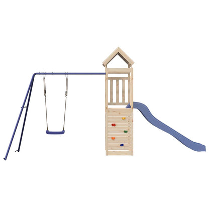 vidaXL Outdoor Playset Solid Wood Pine 3