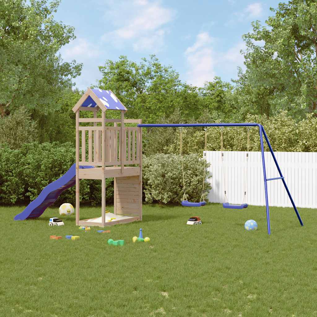 vidaXL Outdoor Playset Solid Wood Pine 1