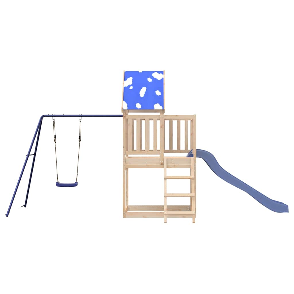 vidaXL Outdoor Playset Solid Wood Pine 3