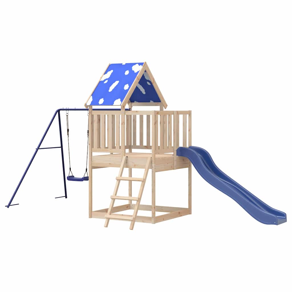 vidaXL Outdoor Playset Solid Wood Pine 4