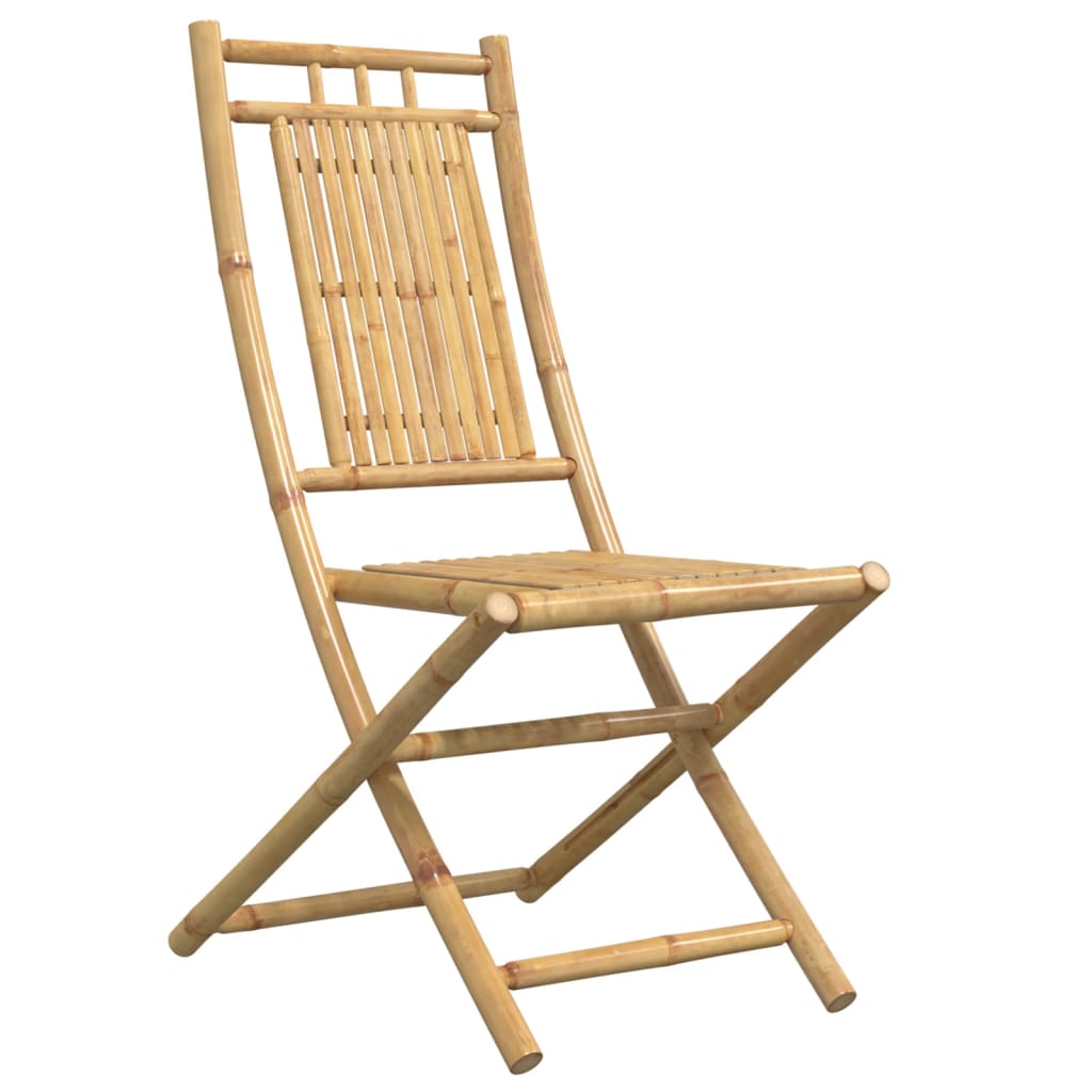 vidaXL Folding Chairs 4 pcs 46x66x99 cm Bamboo 3