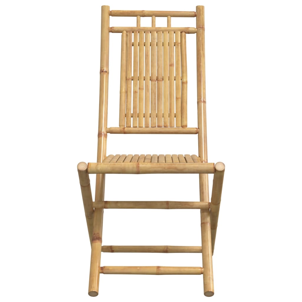 vidaXL Folding Chairs 4 pcs 46x66x99 cm Bamboo 5